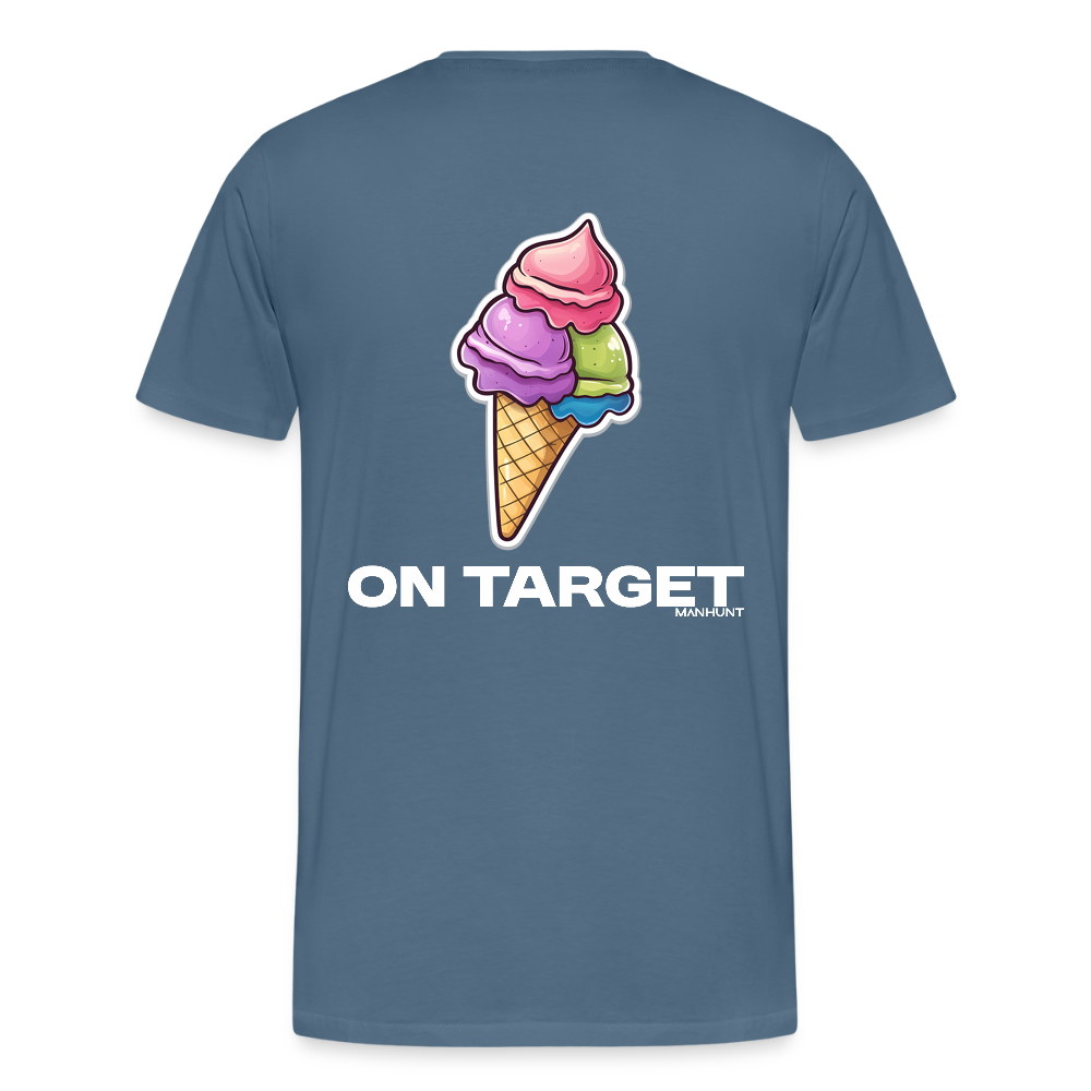 Ice on Target - Blaugrau