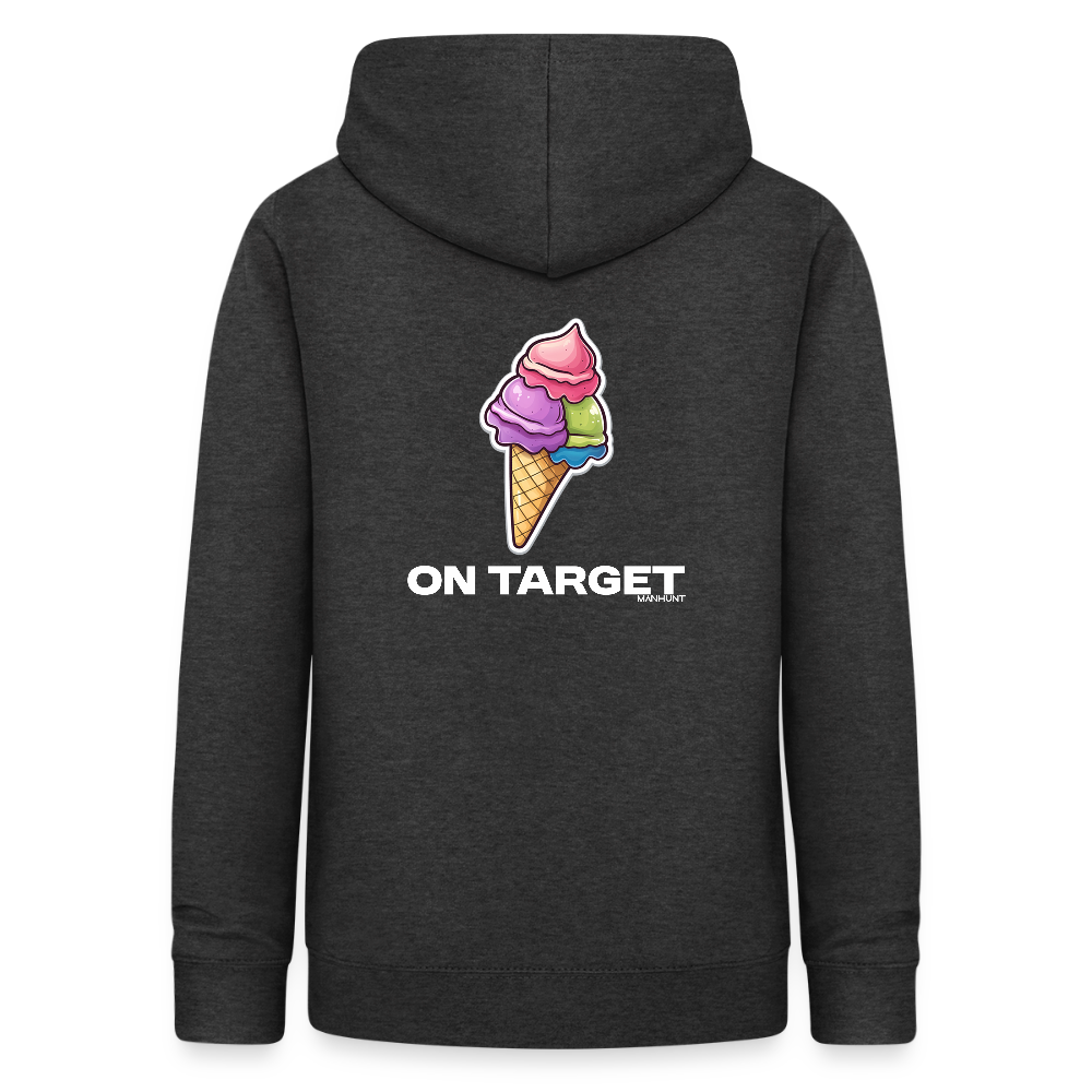 Hoodie - Ice on Target Frauen - Anthrazit