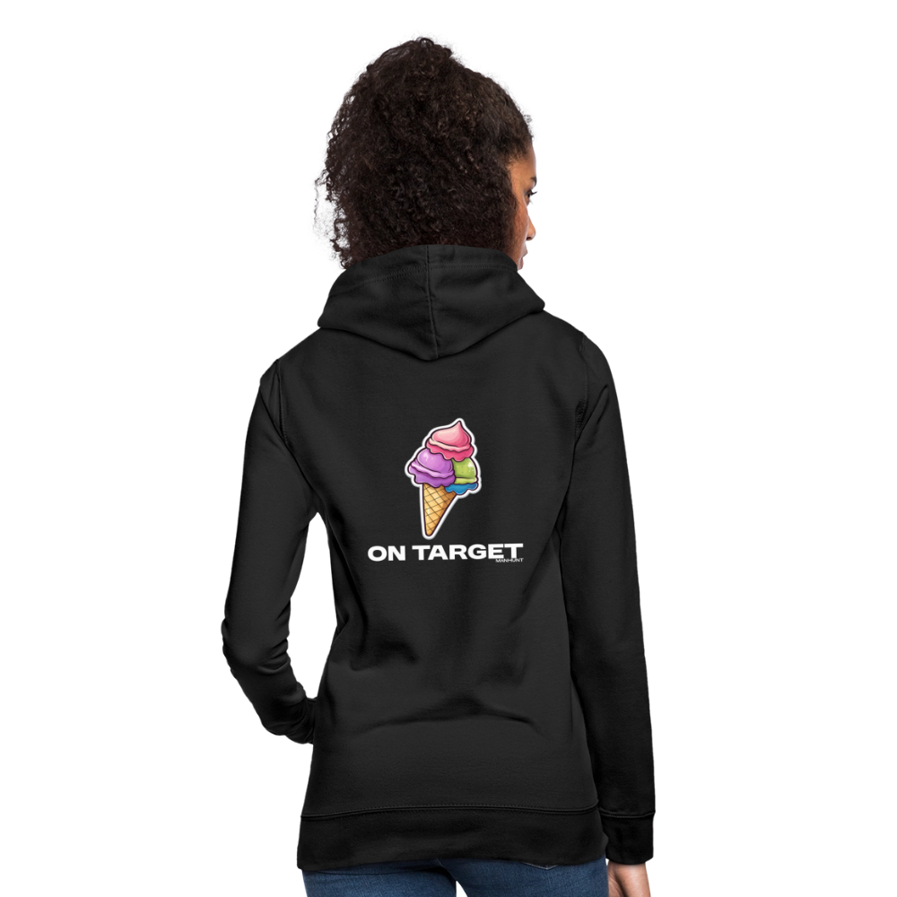 Hoodie - Ice on Target Frauen - Schwarz