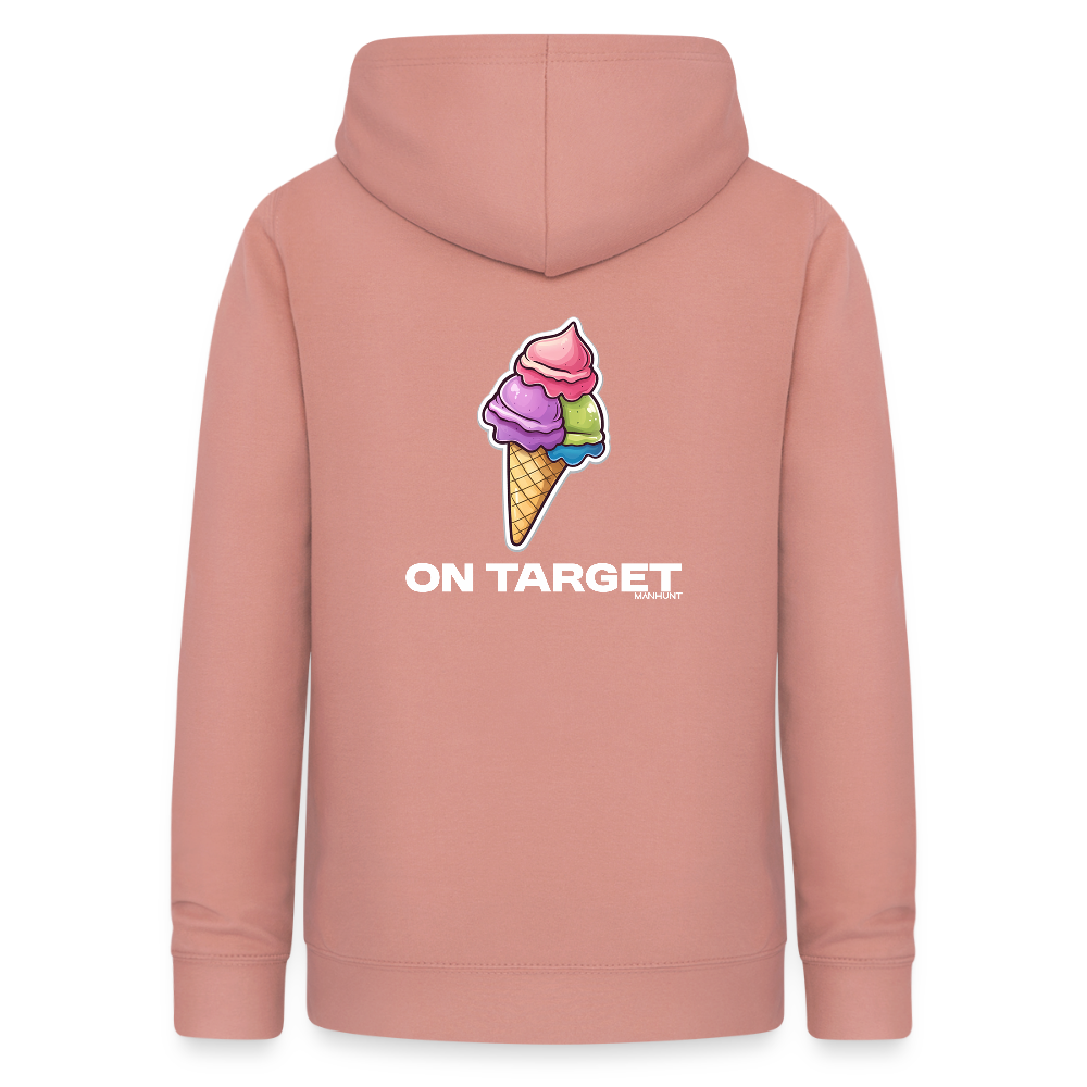 Hoodie - Ice on Target Frauen - Altrosa
