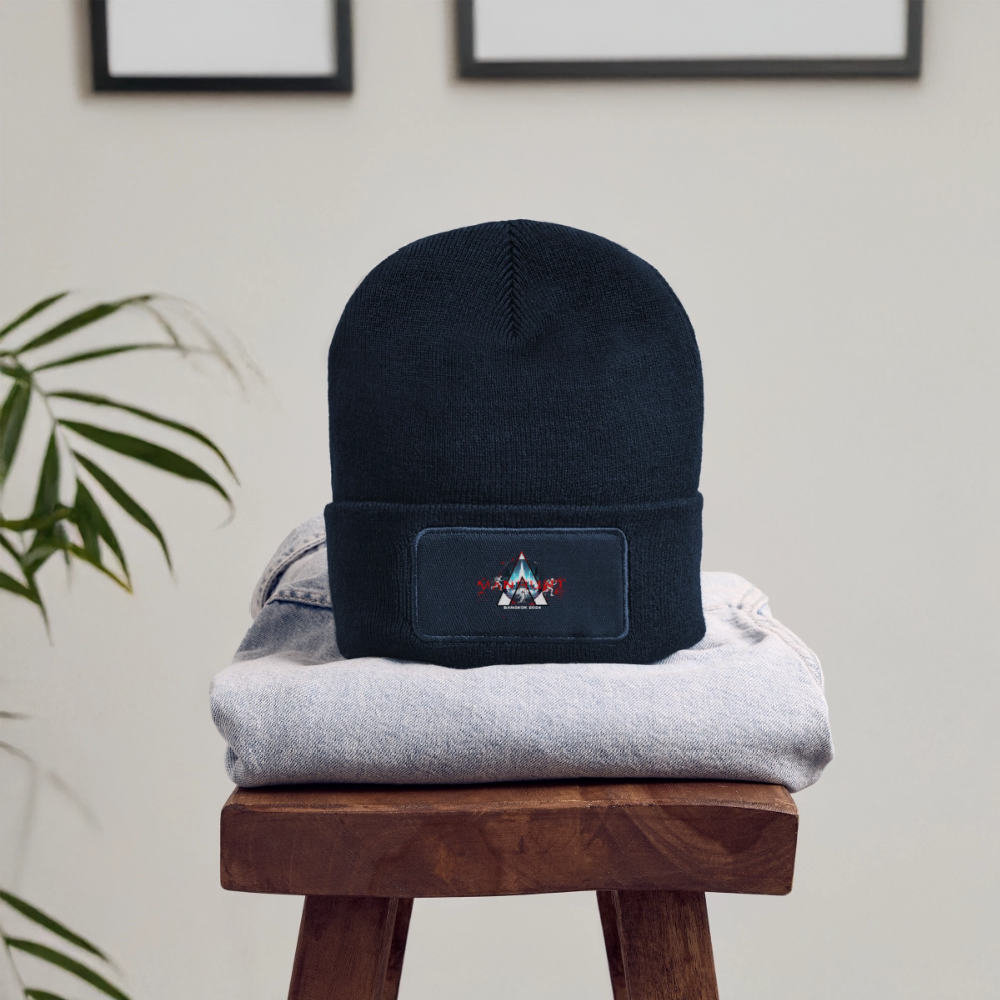 MANHUNT - Recycelte Patch Beanie - French Navy