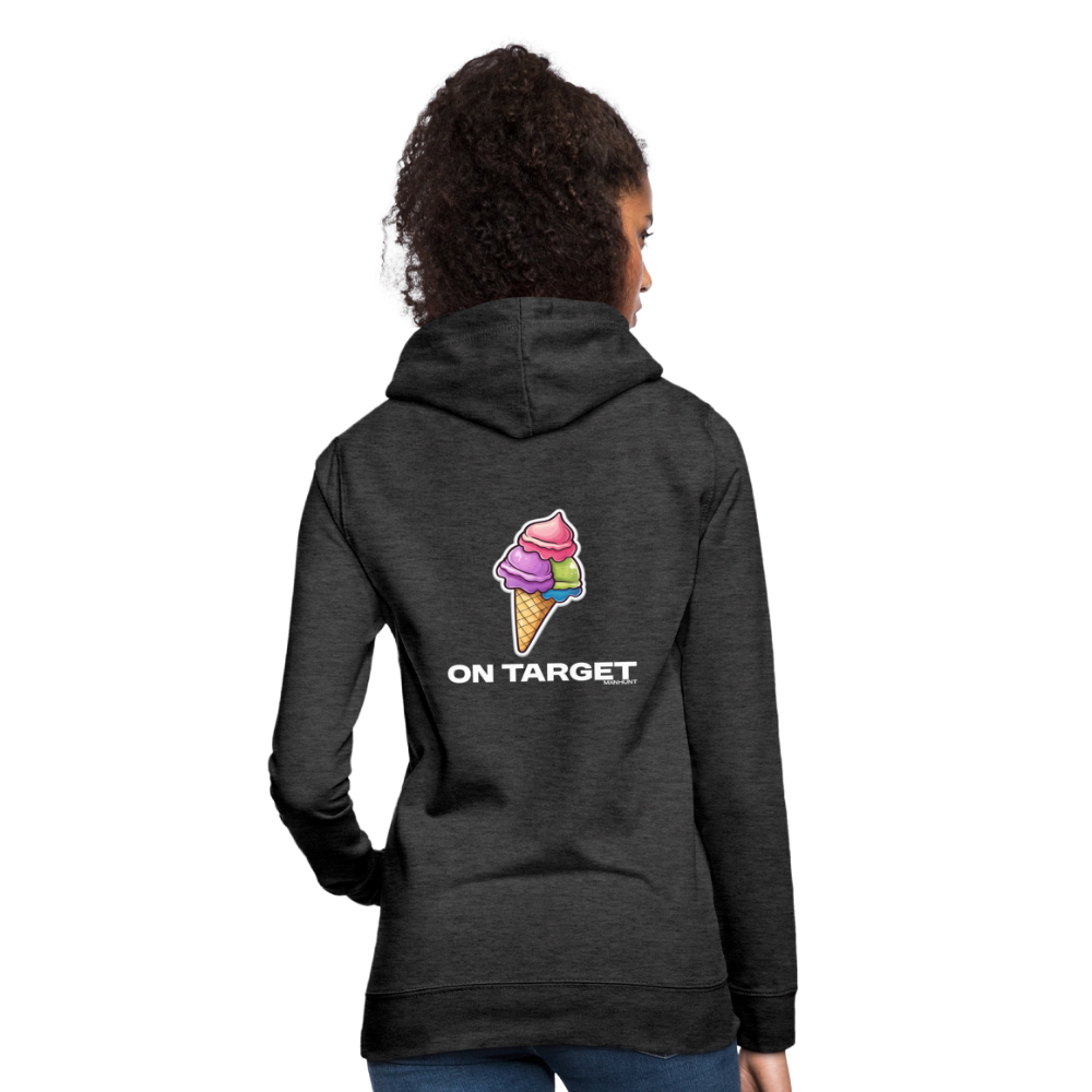 Hoodie - Ice on Target Frauen - Anthrazit
