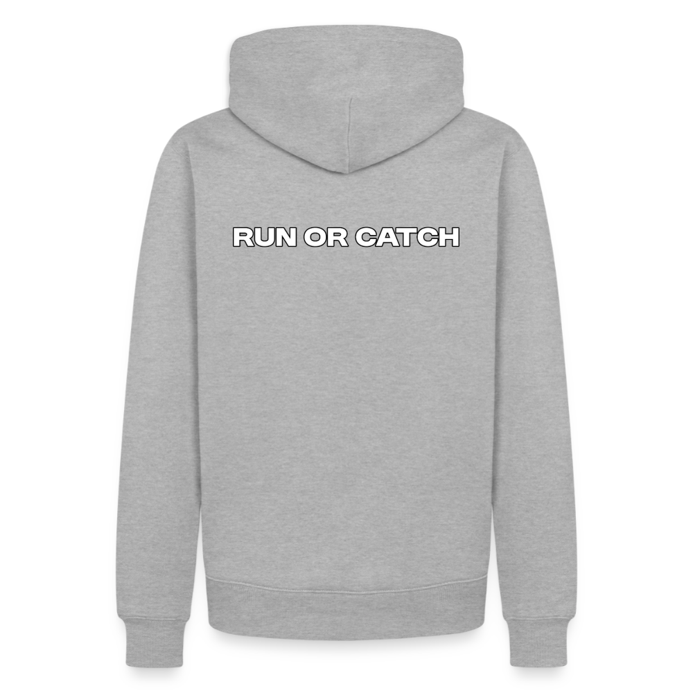 Männer Premium Hoodie - Grau meliert