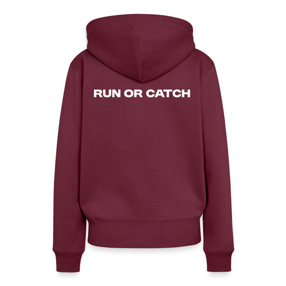 Frauen Premium Hoodie - Burgunderrot