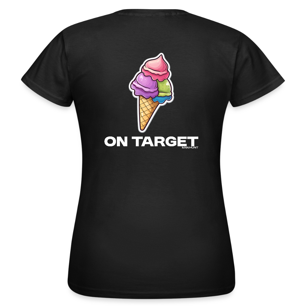 Frauen T-Shirt Ice - On Target - Schwarz