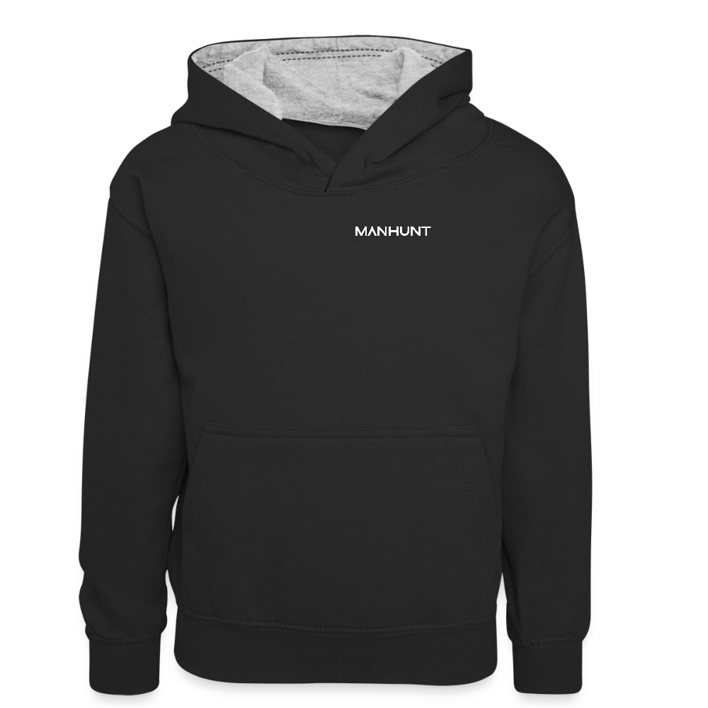 Hoodie - Ice on Target Teenager - Schwarz/Grau meliert