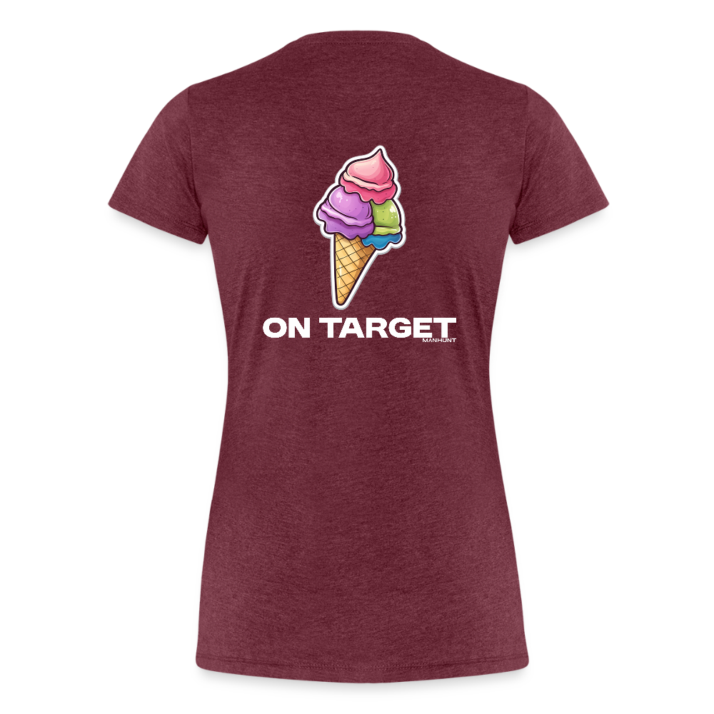 Ice On-Target - Bordeauxrot meliert