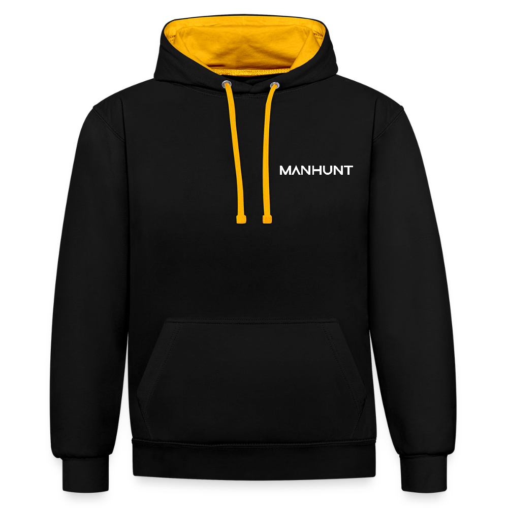 MANHUNT Staffel 2 - Kontrast Hoodie Männer - Schwarz/Gold