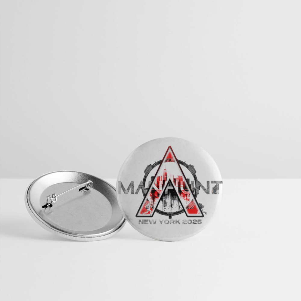 Buttons groß 56 mm (5er Pack) - Weiß