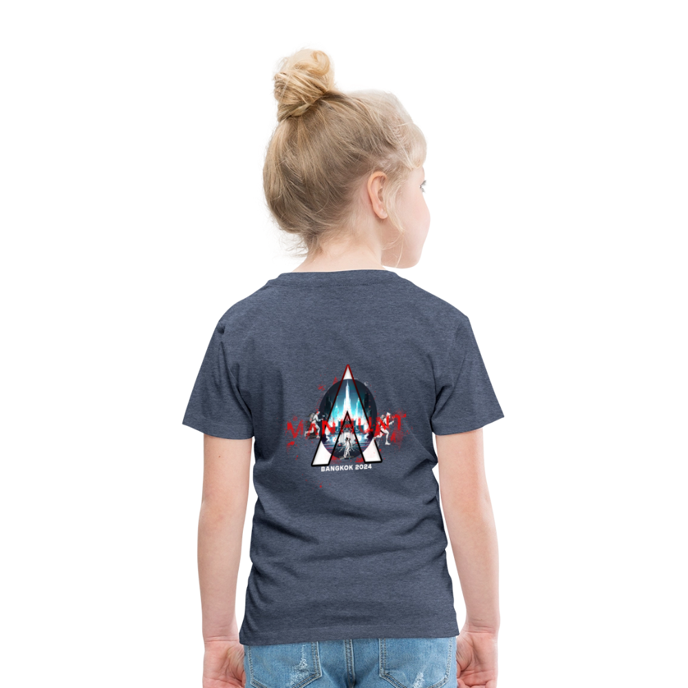 MANHUNT Staffel 2 - T - Shirt Kinder - Blau meliert