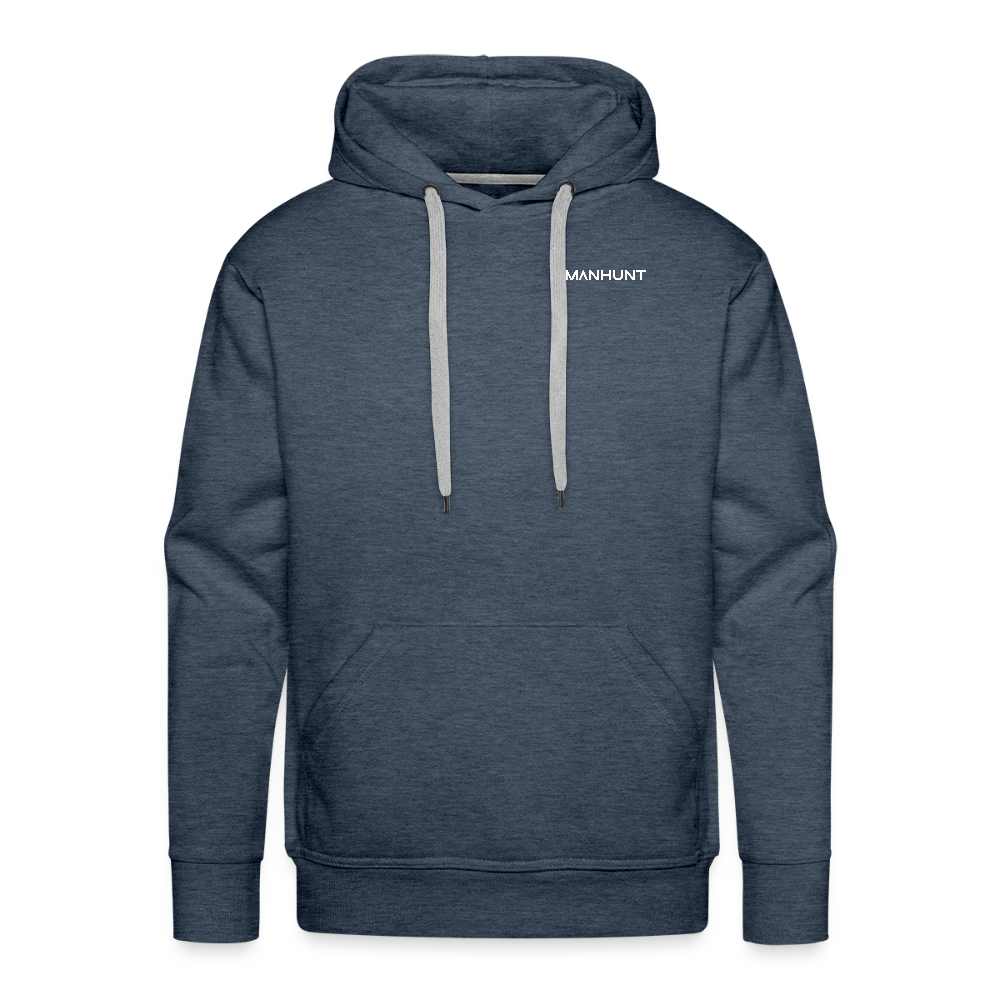 Hoodie - Ice on Target Männer - Jeansblau