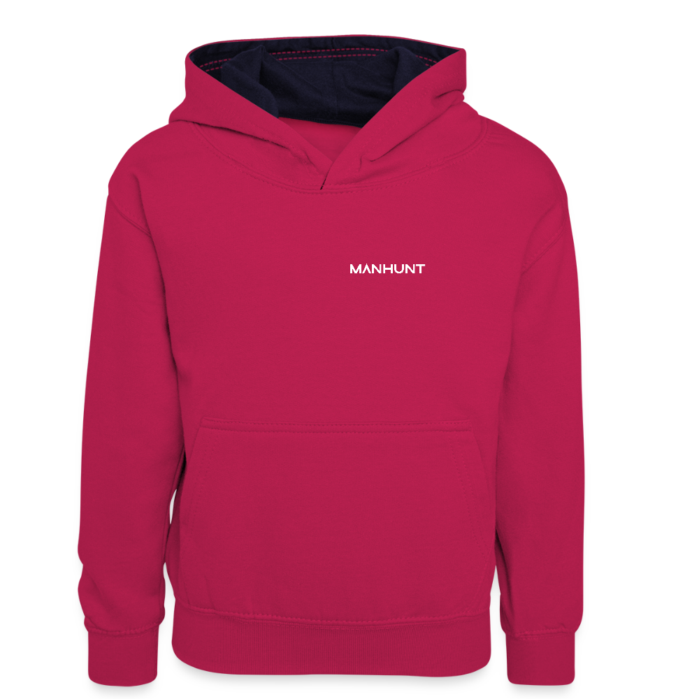 MANHUNT Staffel 2 - Teenager Kontrast Hoodie - Pink/Navy