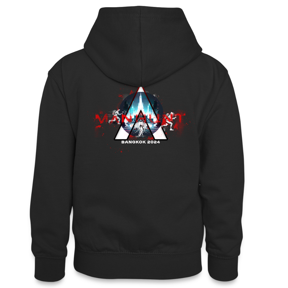MANHUNT Staffel 2 - Teenager Kontrast Hoodie - Schwarz/Gold