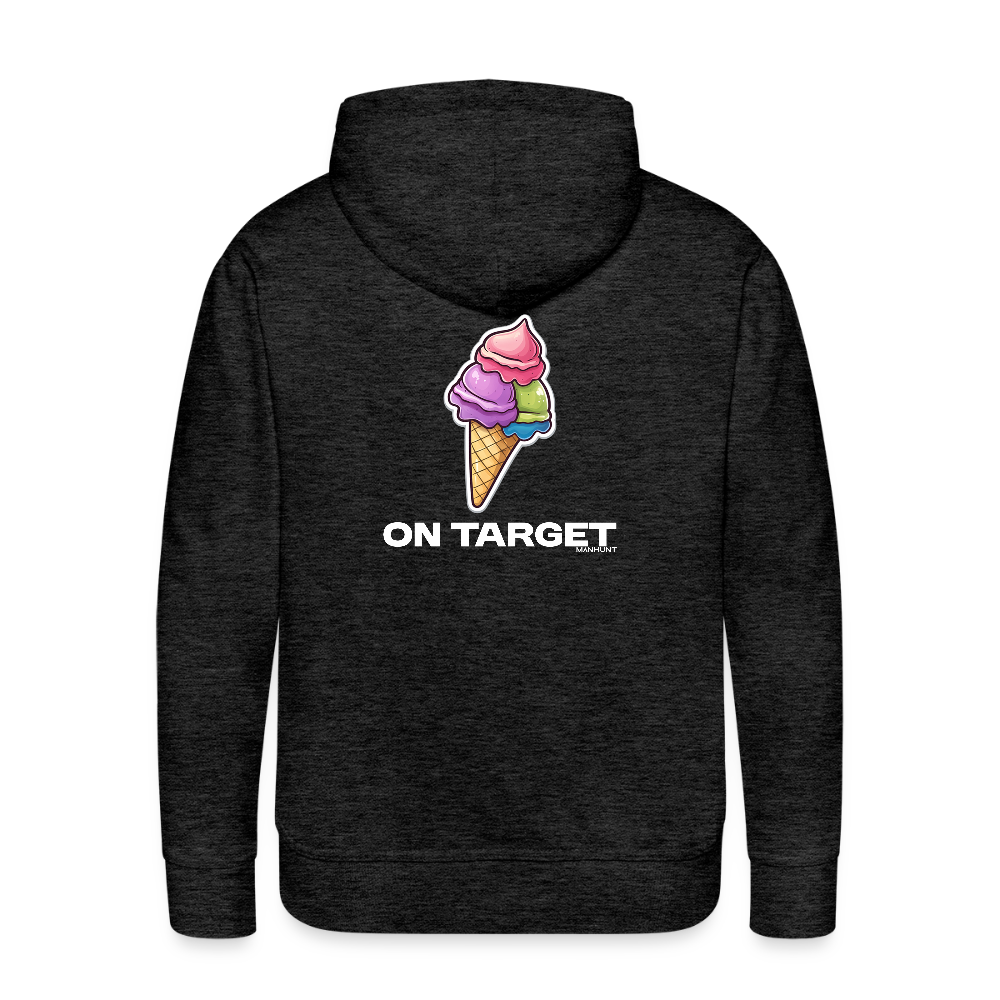 Hoodie - Ice on Target Männer - Anthrazit