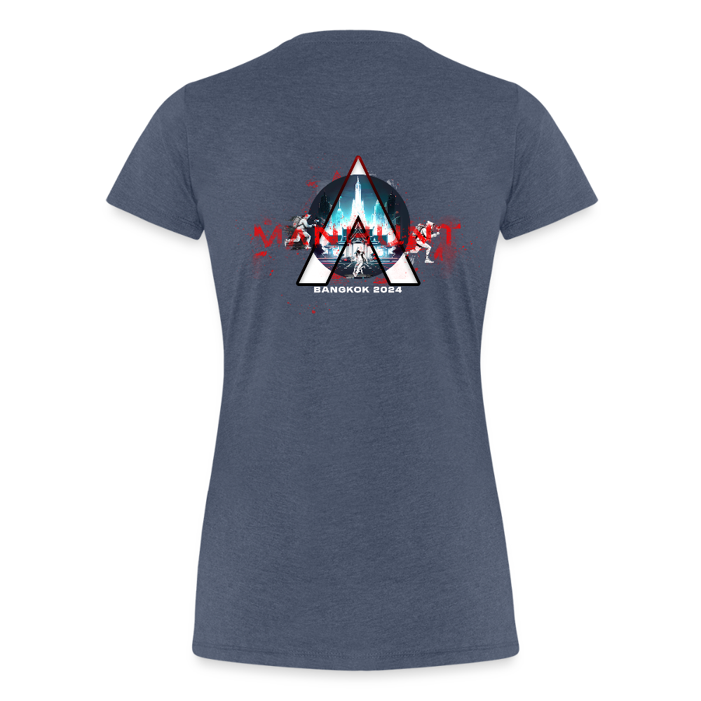 MANHUNT Staffel 2 - T - Shirt Frauen - Blau meliert