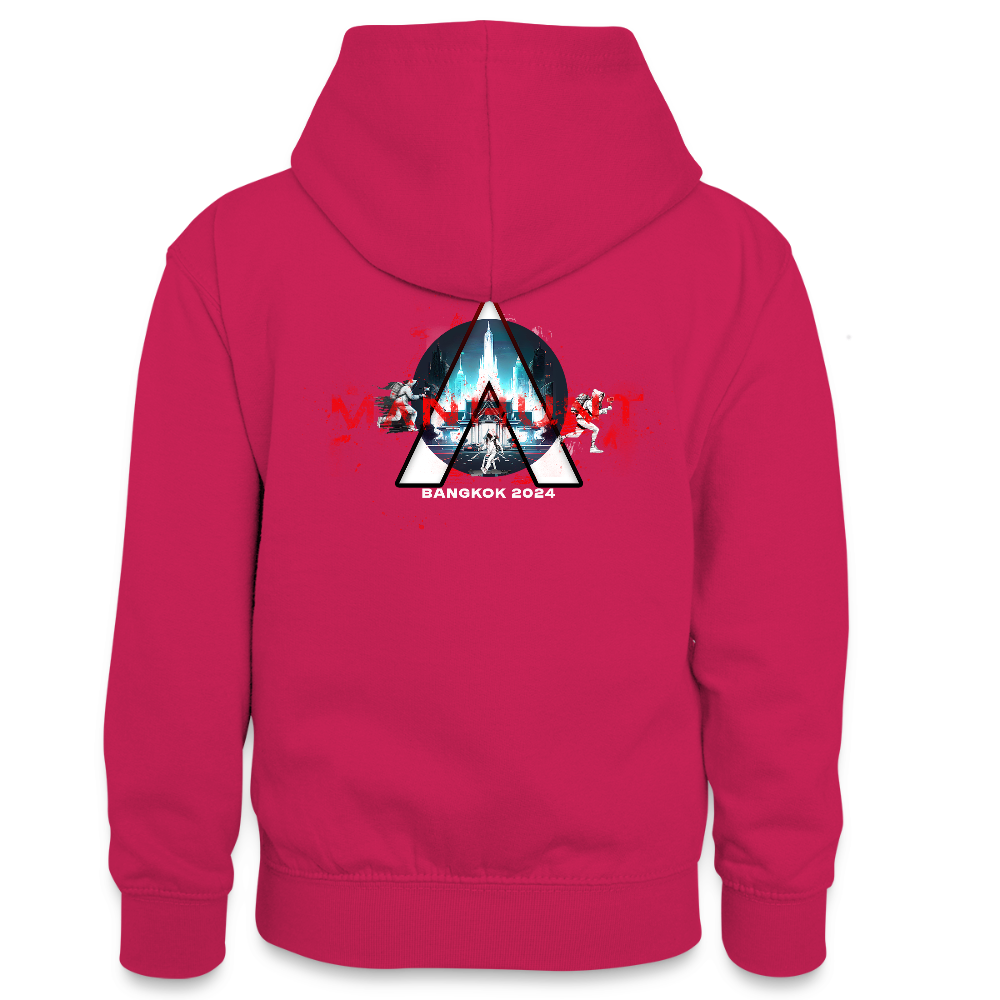 MANHUNT Staffel 2 - Teenager Kontrast Hoodie - Pink/Navy