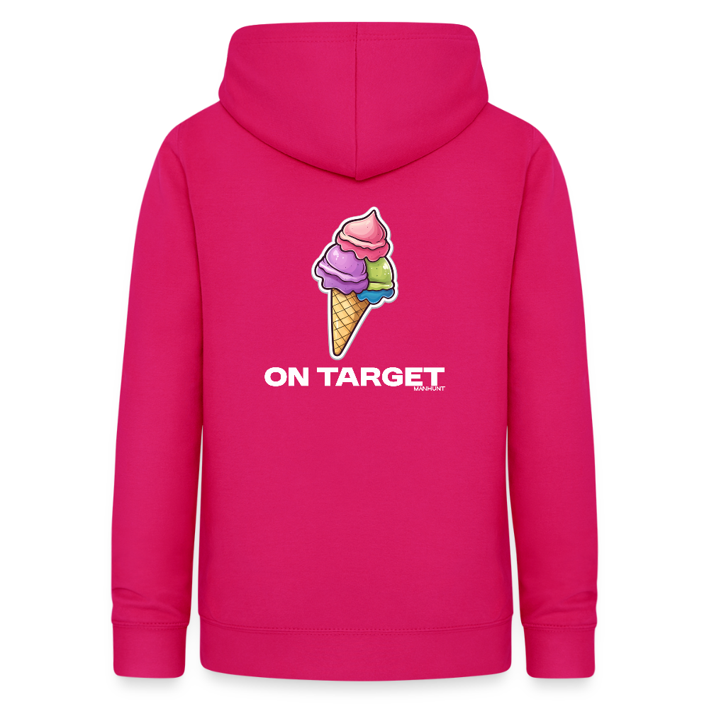 Hoodie - Ice on Target Frauen - dunkles Pink