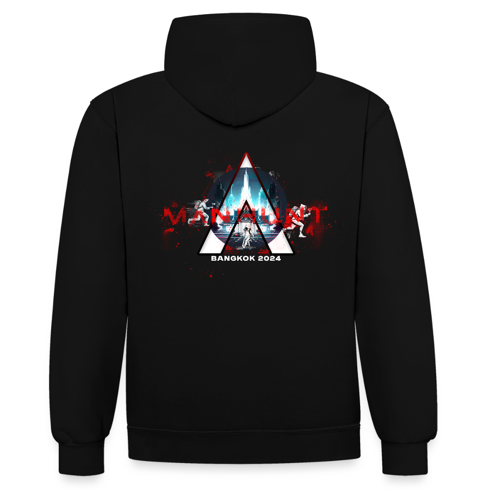 MANHUNT Staffel 2 - Kontrast Hoodie Männer - Schwarz/Gold