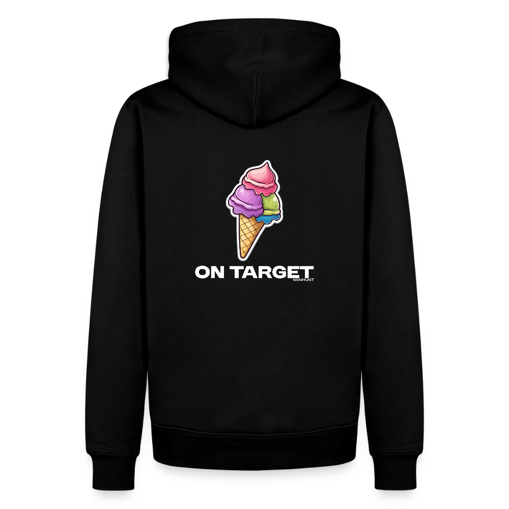 Hoodie - Ice on Target Männer - Schwarz