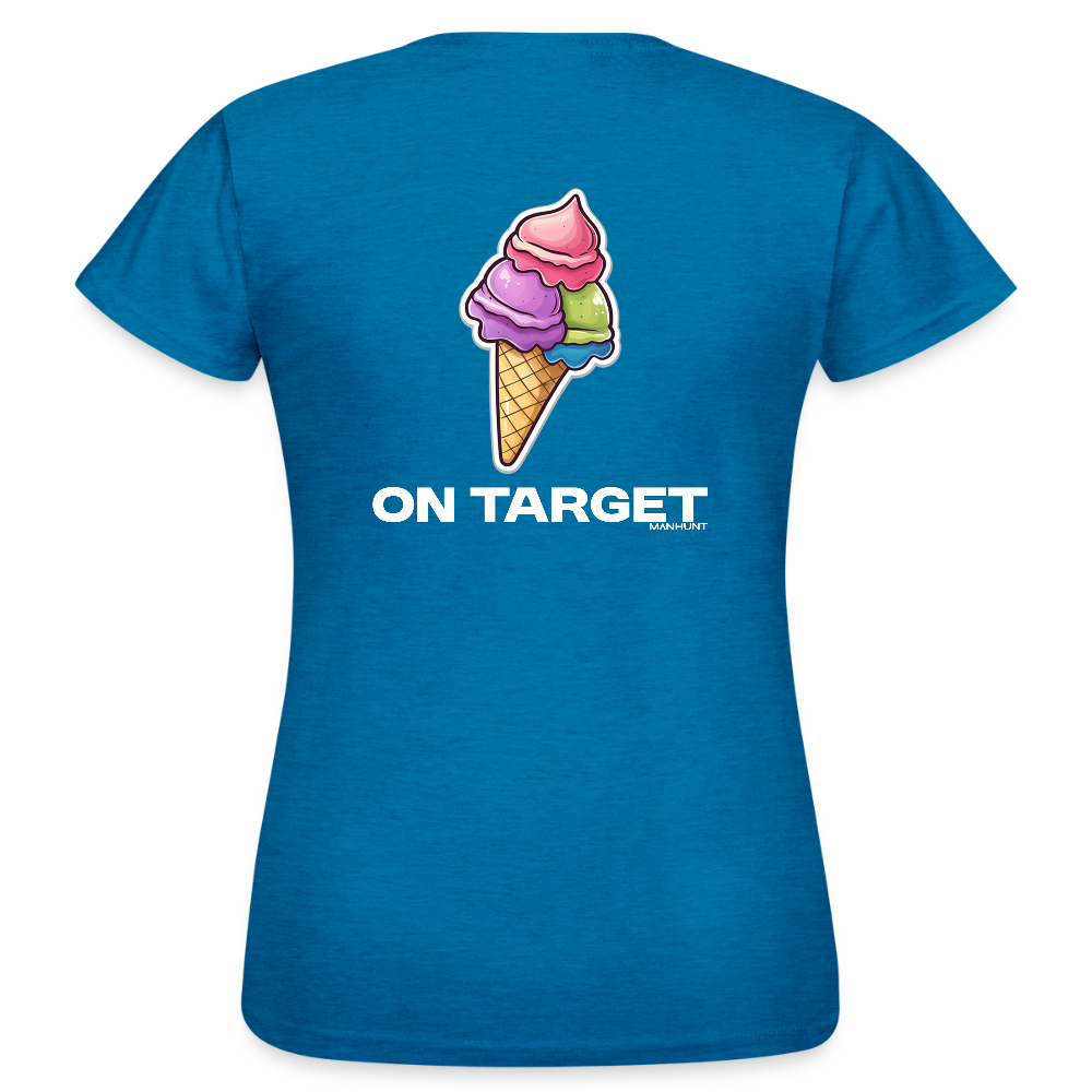 Frauen T-Shirt Ice - On Target - Antikblaues Saphir meliert