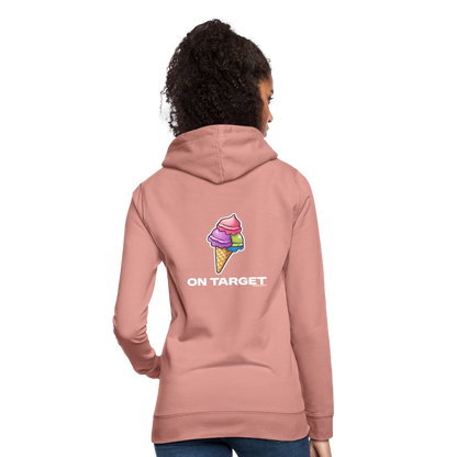 Hoodie - Ice on Target Frauen - Altrosa
