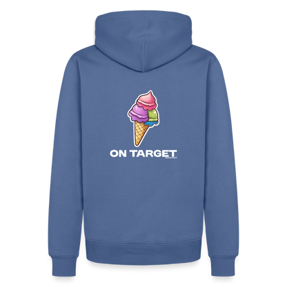 Hoodie - Ice on Target Männer - Taubenblau