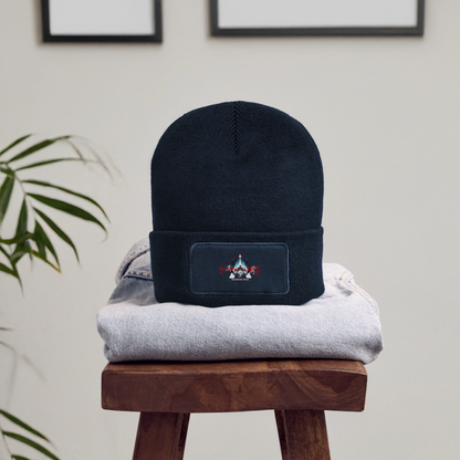 MANHUNT - Recycelte Patch Beanie - French Navy