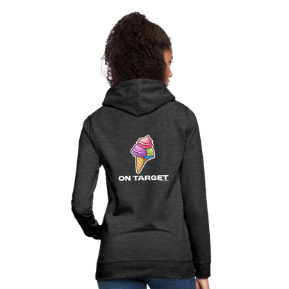 Hoodie - Ice on Target Frauen - Anthrazit
