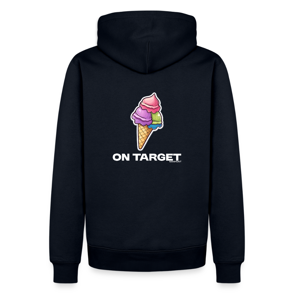 Hoodie - Ice on Target Männer - Navy