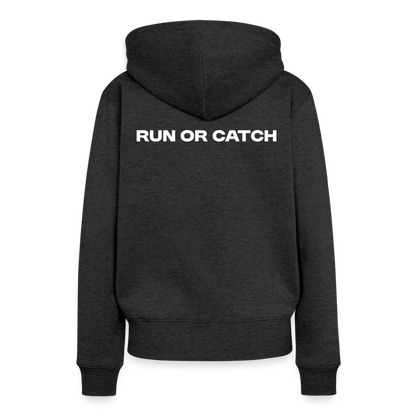 Frauen Premium Hoodie - Anthrazit meliert