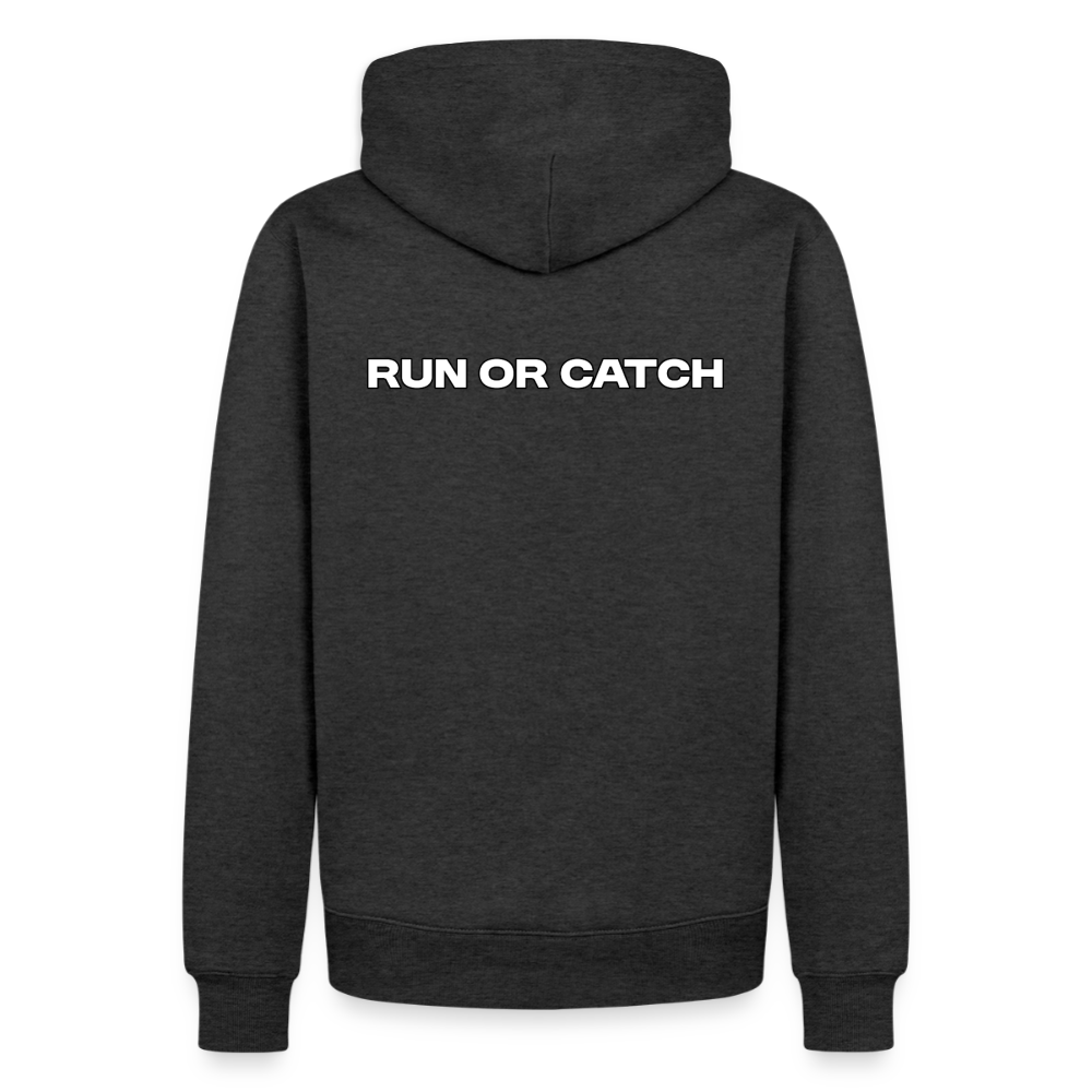 Männer Premium Hoodie - Anthrazit meliert