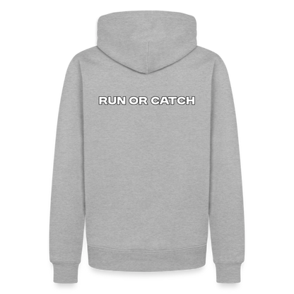 Männer Premium Hoodie - Grau meliert