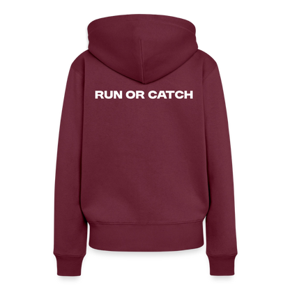 Frauen Premium Hoodie - Burgunderrot