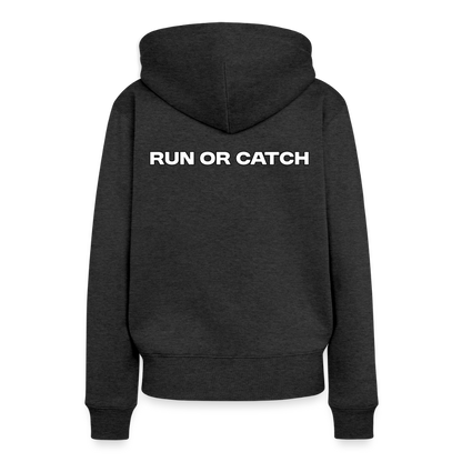 Frauen Premium Hoodie - Anthrazit meliert