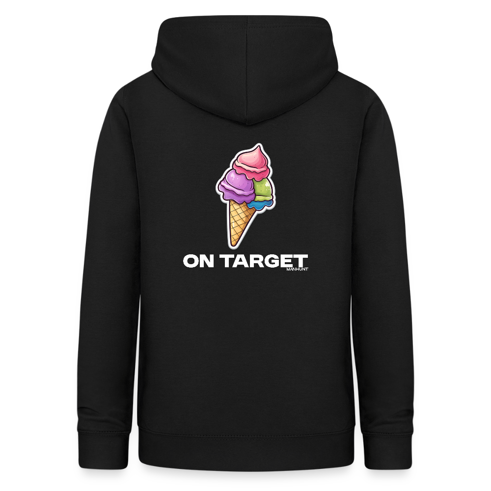 Hoodie - Ice on Target Frauen - Schwarz