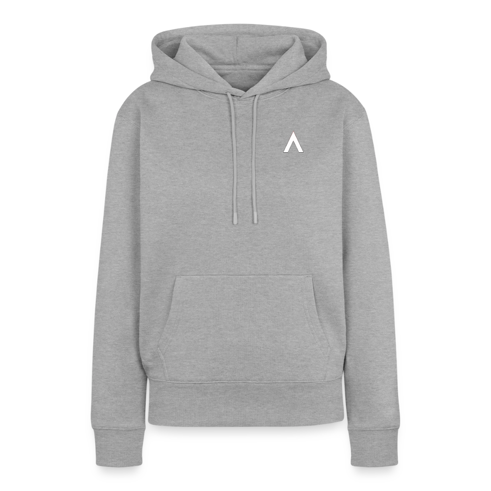 Frauen Premium Hoodie - Grau meliert