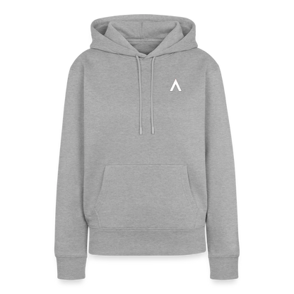 Frauen Premium Hoodie - Grau meliert