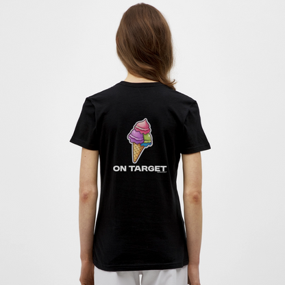 Frauen T-Shirt Ice - On Target - Schwarz