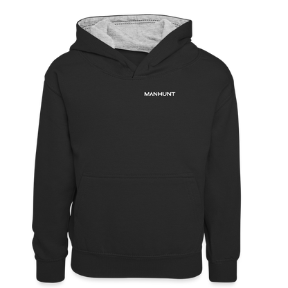 Hoodie - Ice on Target Teenager - Schwarz/Grau meliert