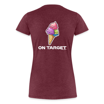 Ice On-Target - Bordeauxrot meliert