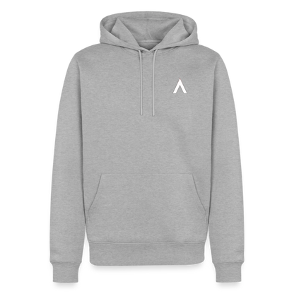 Männer Premium Hoodie - Grau meliert