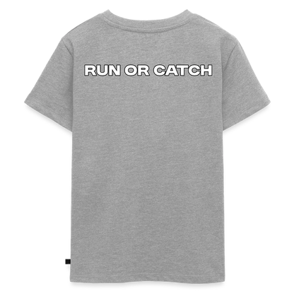 Manhunt Kinder T- Shirt - Grau meliert