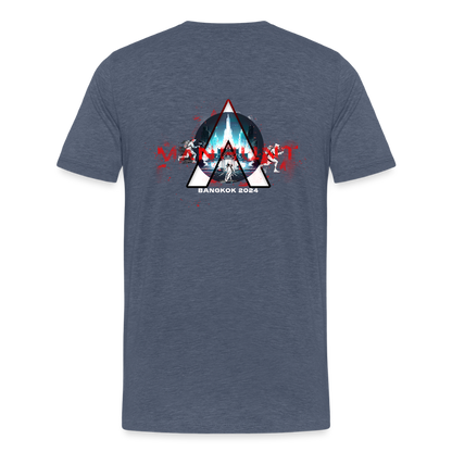 MANHUNT Staffel 2 - T - Shirt Männer - Blau meliert