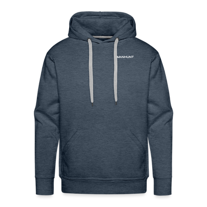 Hoodie - Ice on Target Männer - Jeansblau