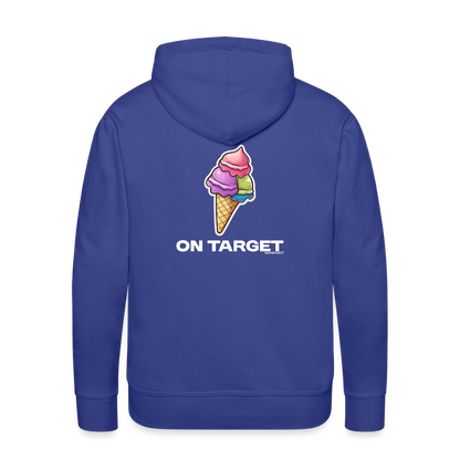 Hoodie - Ice on Target Männer - Königsblau