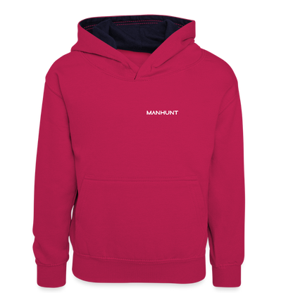 MANHUNT Staffel 2 - Teenager Kontrast Hoodie - Pink/Navy