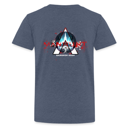 MANHUNT Staffel 2 - T - Shirt Teenager - Blau meliert