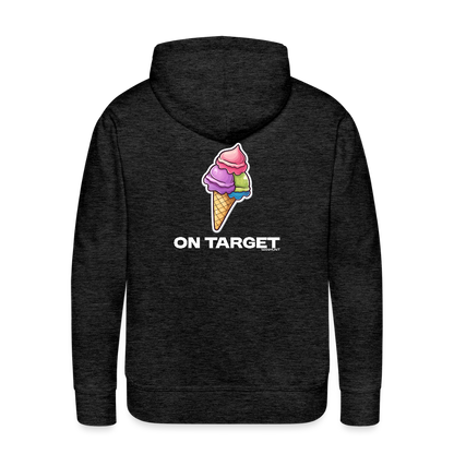 Hoodie - Ice on Target Männer - Anthrazit