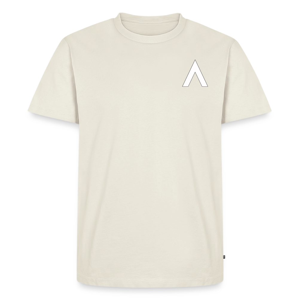Männer Premium T - Shirt - Naturweiß