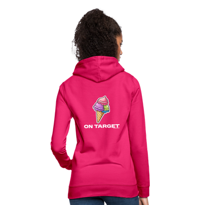 Hoodie - Ice on Target Frauen - dunkles Pink